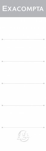 Exacompta Spine Labels for Lever Arch Files- 80 mm Spine- Pack 10