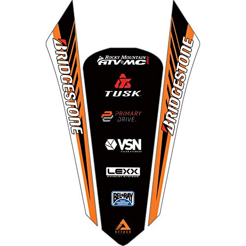 Attack Graphics Turbine Rear Fender Decal Orange for KTM 450 SX-F 2011-2015