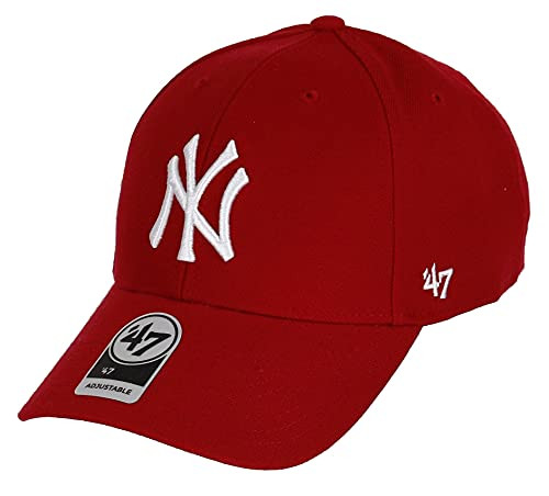 MLB New York Yankees Men's '47 Brand Bullpen MVP Cap- Red- One-Size