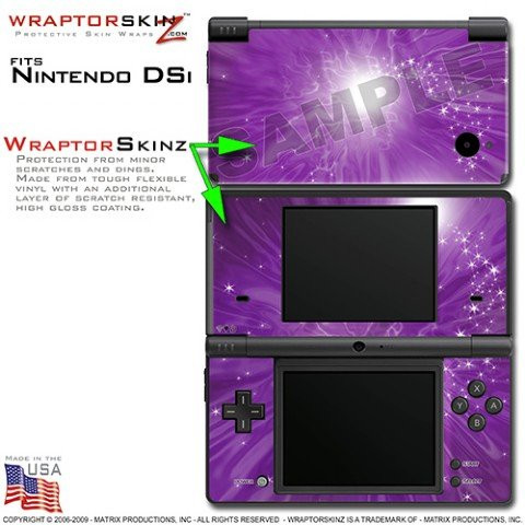 Nintendo DSi Skin Stardust Purple WraptorSkinz Skins -DSi NOT INCLUDED-