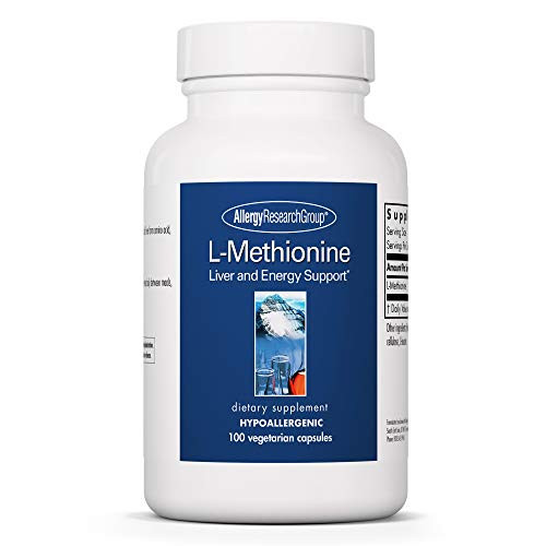 Allergy Research Group - L-Methionine 500 mg - Liver and Energy Support- Methylation - 100 Vegetarian Capsules
