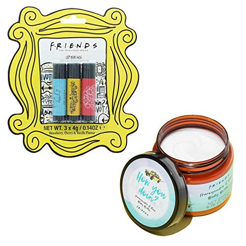 Lip Balm  and  Body Butter | Friends TV Show Set of Three Chapsticks and Honeysuckle and Rose