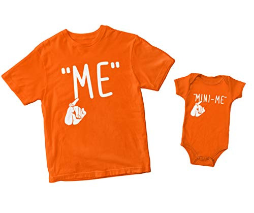 Haase Unlimited Mini Me Bodysuit -Newborn- Orange- Haase Unlimited Mini Me Bodysuit -Newborn- Orange-