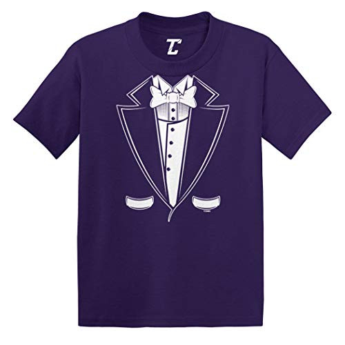 Tuxedo - Classy Fancy Funny Infant/Toddler Cotton Jersey T-Shirt -Purple- 24 Months-