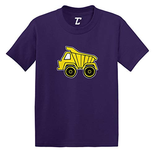 Dump Truck - Construction Dirt Infant/Toddler Cotton Jersey T-Shirt -Purple- 5T- Dump Truck - Construction Dirt Infant/Toddler Cotton Jersey T-Shirt -Purple- 5T-