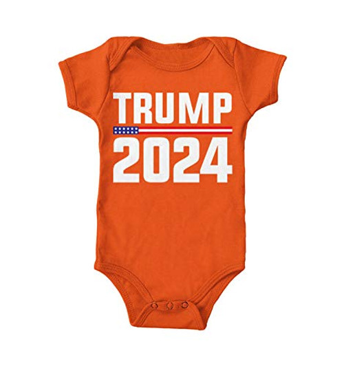 Haase Unlimited Trump 2024 for President - Vote Bodysuit -Orange- 18 Months- Haase Unlimited Trump 2024 for President - Vote Bodysuit -Orange- 18 Months-