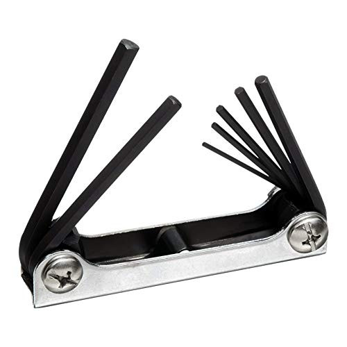 Hex Wrench Key Set, 7-Piece Folding, Metric Sizes From 1.5mm -6mm, Morris #54318