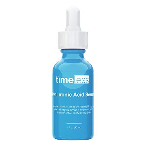 Timeless Skin Care Hyaluronic Acid Plus Vitamin C Serum - 1 oz - Includes Vitamin C- Matrixyl 3000  and  Hyaluronic Acid - Brighten Plus Smooth- Rebuild Collagen  and  Boost Hydration - For All Skin Types
