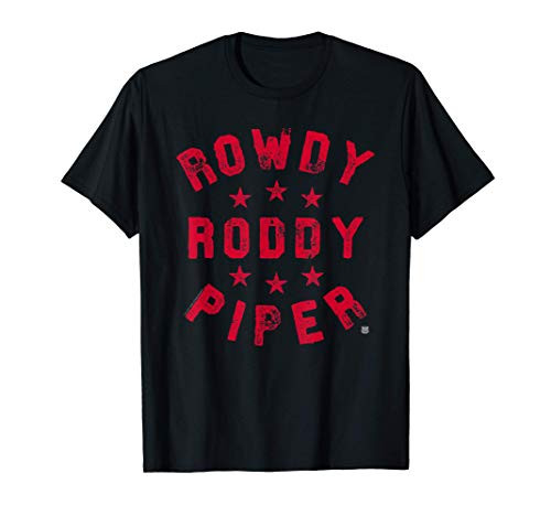 WWE Rowdy Roddy Piper Distressed Fight Type T-Shirt