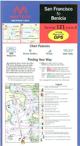 Maptech Waterproof Chart San Francisco to Benicia 2nd Edition. Model- WPC121