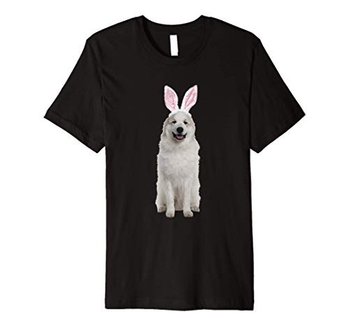 Great Pyrenees Wearing Easter Bunny Ears Dog Premium T-Shirt