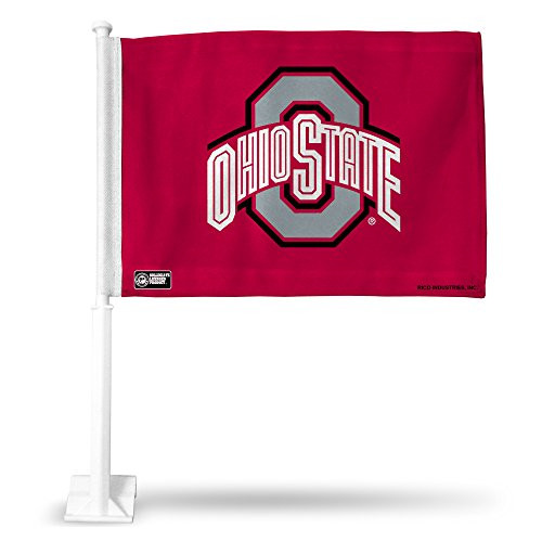 Rico Industries NCAA Ohio State Buckeyes Car Flag Rico Industries NCAA Ohio State Buckeyes Car Flag