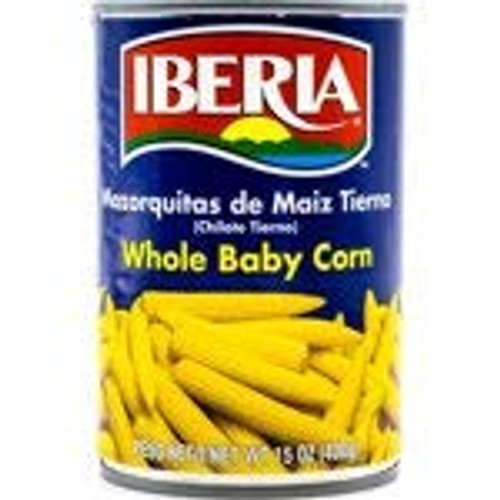 Iberia Whole Baby Corn 15 Oz -2 Cans-