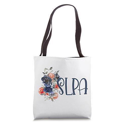 Floral Speech Pathologist Language Therapy SLPA Tote Bag