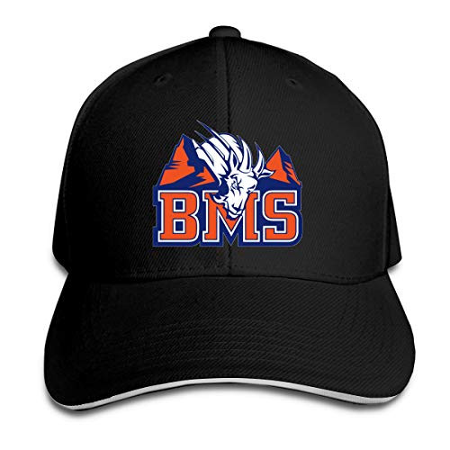 Blue Mountain State BMS Unisex Adjustable Baseball Cap Classic Casquette Trucker Hats Fashion Sandwich Cap Headgear Black