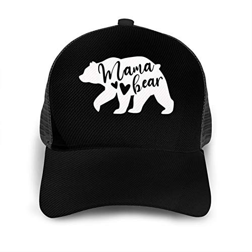 Mama Bear Baseball Cap for Mens Womans Funny Mesh Adjustable Trucker Hat
