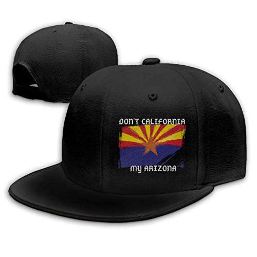 Don't California My Arizona Flag Hat Adjustable Baseball Cap Washable Cotton Trucker Cap Dad Hat Unisex Black