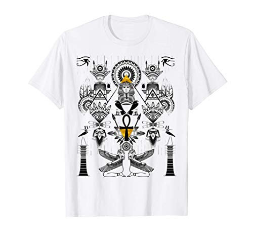 Ancient Egypt Egyptian Hieroglyphics 5 Kemetic King TUT T-Shirt