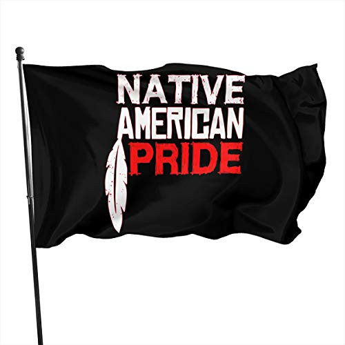 Native American Pride Decorative Garden Flags- Outdoor Artificial Flag for Home- Garden Yard Decorations 3x5 Ft