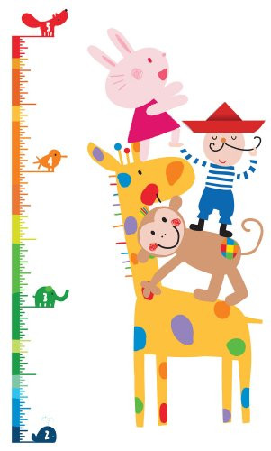 RoomMates LAZ0005GC Lazoo Growth Chart Peel and Stick Wall Decals