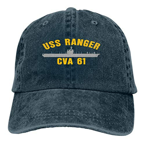 USS Ranger CVA-61 Cowboy Hats Classic Baseball Cap Denim Hats Dad Hat