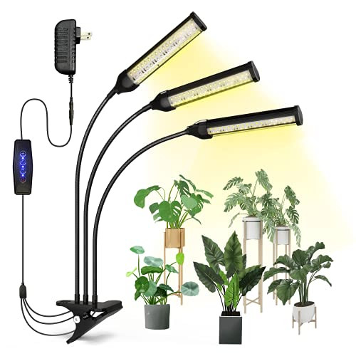 Grow Light-SURPSUN Tri Head 144 LEDs Full Spectrum Grow Lights for Indoor Plants- 3/9/12H Timer- 10 Dimmable Brightness Plants Grow Lamp for Indoor Plants Growth- 3 Switch Modes- Adjustable Gooseneck Grow Light-SURPSUN Tri Head 144 LEDs Full Spectrum Grow Lights for Indoor Plants- 3/9/12H Timer- 10 Dimmable Brightness Plants Grow Lamp for Indoor Plants Growth- 3 Switch Modes- Adjustable Gooseneck