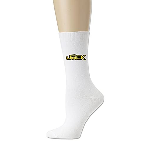 Classic Logo Adult Sport Casual Crew Knit Socks Crew Socks All Season For Man Or Women White