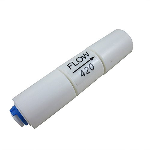 TmallTech 75GPD Flow Restrictor 420CC 1/4" Quick Connect for RO Reverse Osmosis (pack of 2)