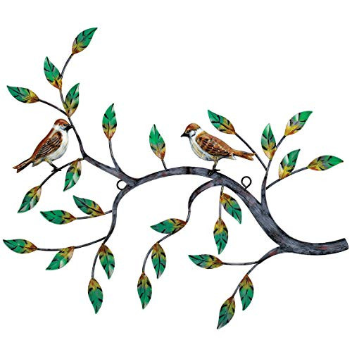 Fox Valley Traders Natures Bird Tree Branch Metal Wall Decor