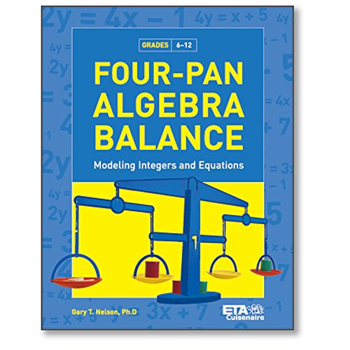 hand2mind ETA Four-Pan Algebra Balance- Modeling Integers  and  Equations Book