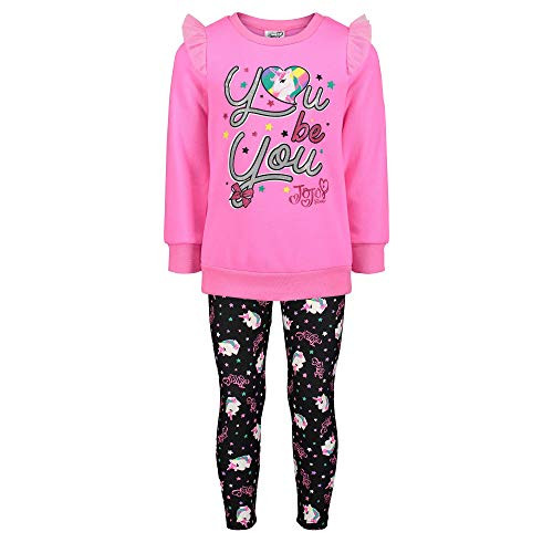 JoJo Siwa Little Girls Fleece Legging Sets Pink 6X