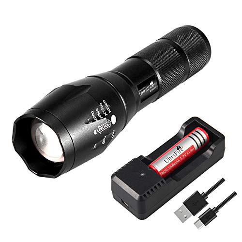 UltraFire 940nm IR illuminator Flashlight-with 18650 2600mAh Rechargeable battery and charger-Adjustable Focus nfrared Night Vision Mini LED Light-Hunting IR Illuminator For Night Vision Devices