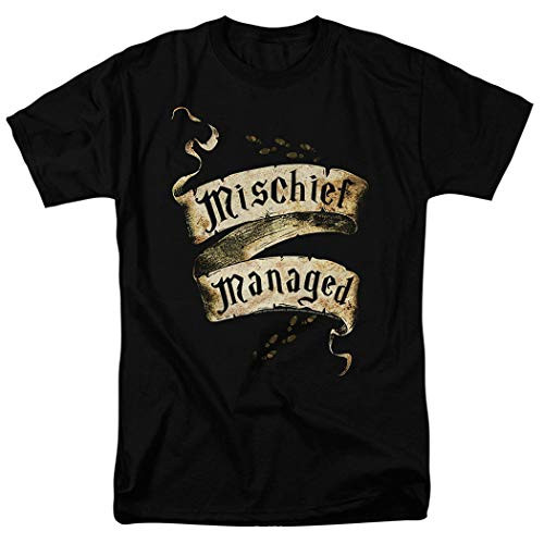 Popfunk Harry Potter Mischief Managed Marauder's Map T Shirt  and  Stickers -Small- Black