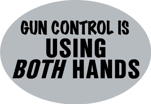 Knockout 618.1H 'Gun Control is Using Both Hands' Hitch Cover