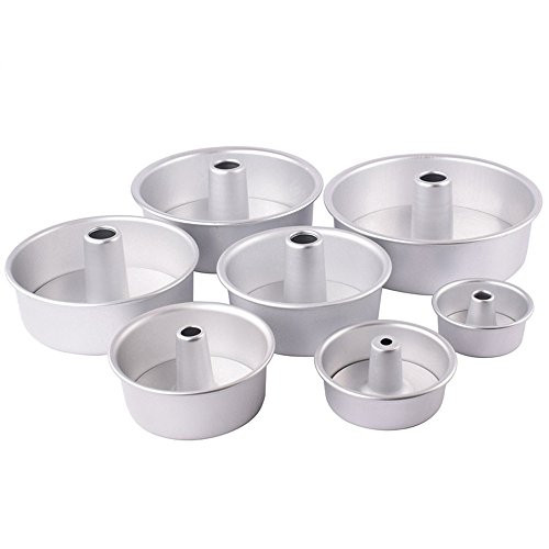 Dealglad Aluminum Non-Stick Round Hollow Chiffon Cake Mold Angel Food Cake Pan Baking Mould -10 Inch-