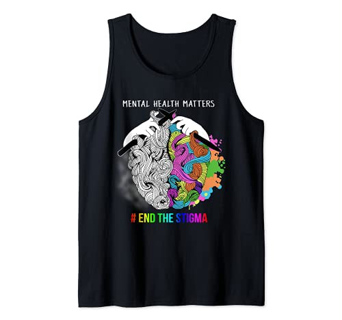 End The Stigma Mental Health Matters Mental Awareness Tank Top End The Stigma Mental Health Matters Mental Awareness Tank Top