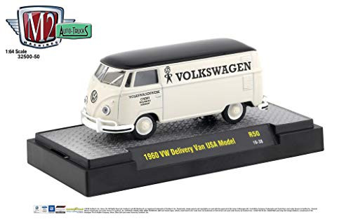 M2 Machines Auto Trucks 1:64 1960 VW Delivery Van USA Model Release 50