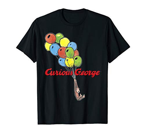 Curious George Gets Carried Away Portrait T-Shirt