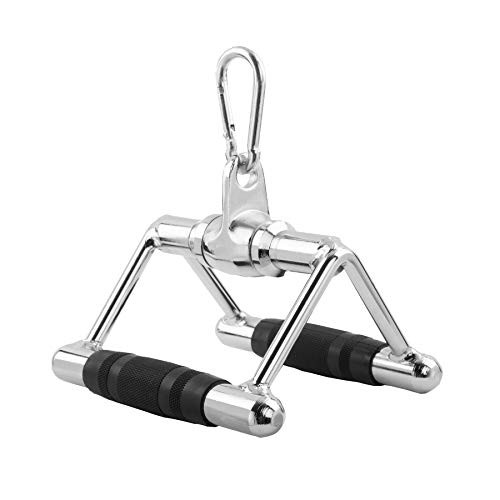 INNI LAT Pull Down Attachment- Double D Handle Cable Attachment- V Shaped Handle- Exercise Machine attachments for Gym- Strength Training for Fitness