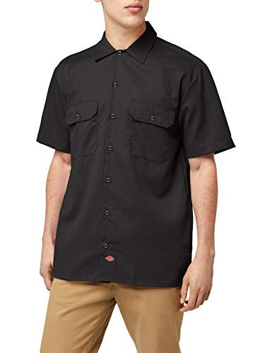 Dickies Men's Big-Tall Short-Sleeve Work Shirt,Black,2T