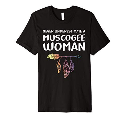 Indigenous People Tee Native American Muscogee Woman Premium T-Shirt