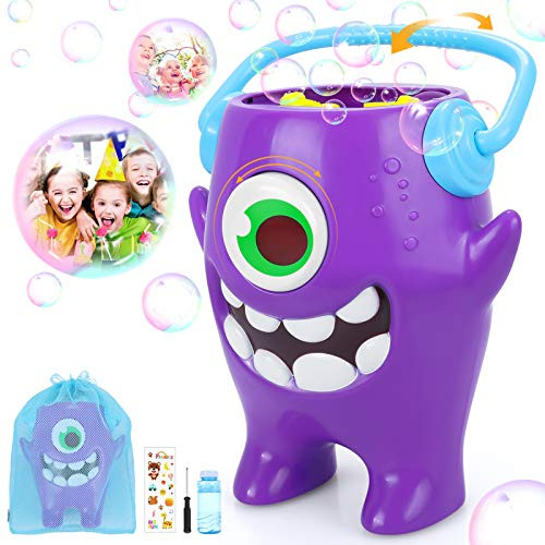 Peradix Bubble Machine- Automatic Bubble Maker for Kids Toddler with 1000Plus Bubbles per Minute Bubble Blower for Outdoor Indoor Parties- Perfect Birthday Toys Gift Boys  and  Girls