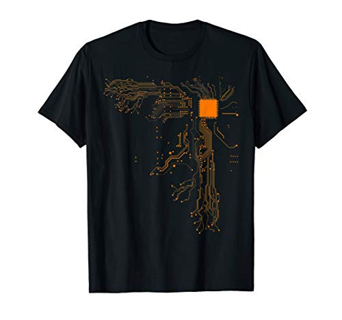 inchHeart of the Tech Nerdinch Computer Core Processor T-shirt