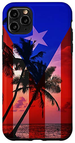 iPhone 11 Pro Max Tropical Ocean Vibes Puerto Rico Flag - Puerto Rican Pride Case