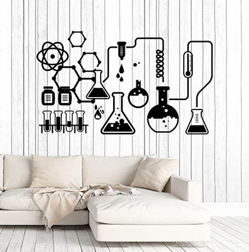 Vinyl Wall Decal Science Chemical Lab Scientist Chemistry School Stickers Large Decor -ig4682- Purple Vinyl Wall Decal Science Chemical Lab Scientist Chemistry School Stickers Large Decor -ig4682- Purple
