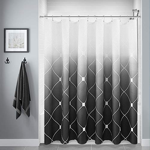 Shower Curtain Waterproof with 12 Hooks 72 x 72 Inches Creative Window Curtains 