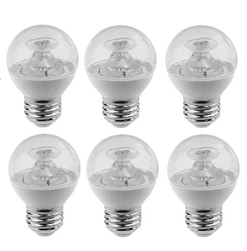 TriGlow T90271-6 -Pack of 6- 5-Watt -40W Equivalent- Dimmable LED G16 Globe Bulb- 3000K -Soft White Color- with 350 Lumens- E26 Standard Medium Base- ETL Listed