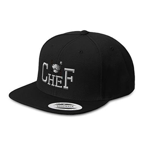 Snapback Hats for Men and Women Chef Cooking Cook A Embroidery Acrylic Flat Bill Baseball Cap Black Snapback Hats for Men and Women Chef Cooking Cook A Embroidery Acrylic Flat Bill Baseball Cap Black