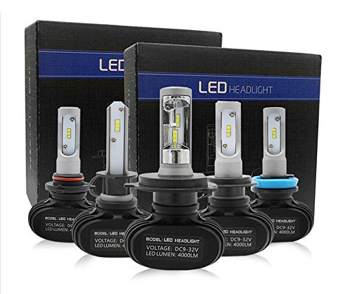 Wishshopping 8000lm H7 LED Headlight Bulbs Conversion Kit- High/Low Beam- DC9V-32V 6000K Xenon White- IP65 Waterproof- H7 Car Headlight Bulbs Replacement for Car- Motorcycle- SUV- ATV- TRUCK