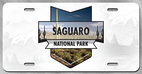 JMM Industries Saguaro National Park Vanity Novelty License Plate Tag Metal Car Truck 12-Inches by 6-Inches UV Resistant Print UVP125